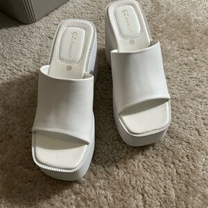 White Women's Platform Sandals